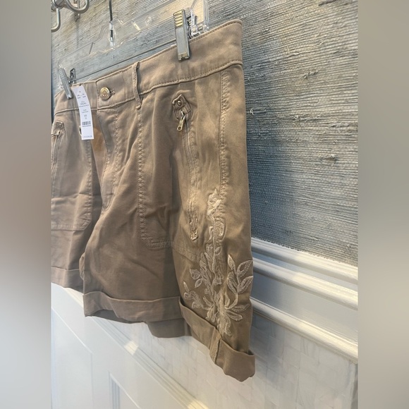 NWT new 14 whbm White House black market pret a play shorts tan toasted hazelnut - Picture 7 of 17